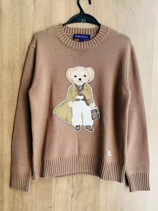 Polo Ralph Lauren Sweaters - Ralph Lauren Lady Polo Bear Wool Cashmere Crewneck Sweater